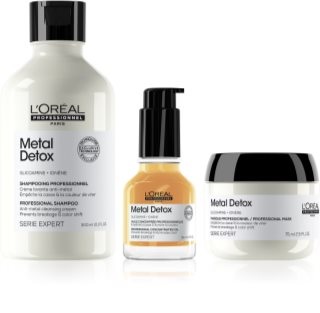 L’Oréal Professionnel Serie Expert Metal Detox formato ahorro (para cabello teñido y dañado)