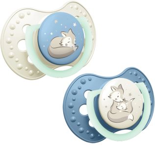 LOVI NIGHT&DAY Boy chupeta 0-6 m 2 un.