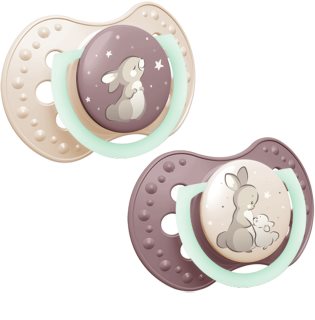 LOVI NIGHT&DAY Girl chupeta 0-6 m 2 un.