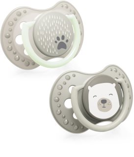 LOVI Buddy Bear dudlík 3-6 m 2 ks
