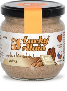 Lucky Alvin Mandle a bílá čokoláda + skořice ořechová pomazánka