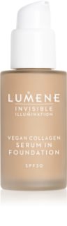 Lumene Invisible Illumination Vegan Collagen Serum in Foundation lekki podkład o działaniu odżywczym
