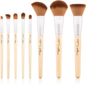 Luvia Cosmetics Bamboo’s Leaf Brush Set Make-up Brush Set with Pouch