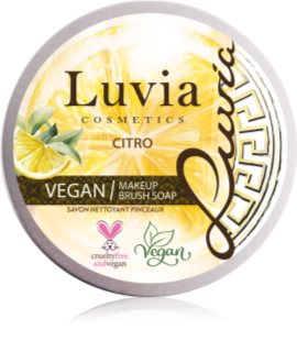 Luvia Cosmetics Brush Soap čistiace mydlo pre kozmetické štetce s vôňou Citro 100 g