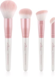 Luvia Cosmetics Flawless Face Set Make-up Brush Set with Pouch Candy