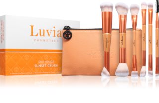 Luvia Cosmetics Duo Voyage makiažo šepetėlių rinkinys su dėklu