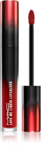 MAC Cosmetics Love Me Liquid Lipcolour krémes rúzs szatén finish-el árnyalat E For Efortless 3,1 ml