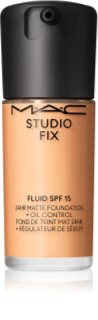 MAC Cosmetics Studio Fix Fluid SPF 15 24HR Matte Foundation + Oil Control Matterende foundation SPF 15