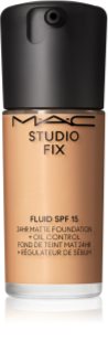 MAC Cosmetics Studio Fix Fluid SPF 15 24HR Matte Foundation + Oil Control matující make-up SPF 15
