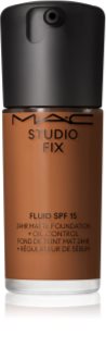 MAC Cosmetics Studio Fix Fluid SPF 15 24HR Matte Foundation + Oil Control mattító alapozó SPF 15 árnyalat NC50 30 ml