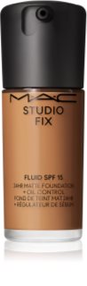 MAC Cosmetics Studio Fix Fluid SPF 15 24HR Matte Foundation + Oil Control matirajoči tekoči puder SPF 15 odtenek NW40 30 ml