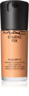 MAC Cosmetics Studio Fix Fluid SPF 15 24HR Matte Foundation + Oil Control matirajoči tekoči puder SPF 15 odtenek C5 30 ml