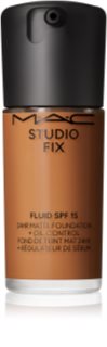 MAC Cosmetics Studio Fix Fluid SPF 15 24HR Matte Foundation + Oil Control Matistav jumestuskreem SPF 15 varjund NC47 30 ml