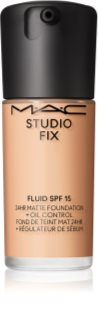 MAC Cosmetics Studio Fix Fluid SPF 15 24HR Matte Foundation + Oil Control mattító alapozó SPF 15 árnyalat C4 30 ml