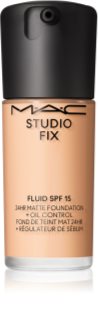 MAC Cosmetics Studio Fix Fluid SPF 15 24HR Matte Foundation + Oil Control mattító alapozó SPF 15 árnyalat N5 30 ml