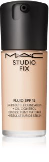 MAC Cosmetics Studio Fix Fluid SPF 15 24HR Matte Foundation + Oil Control matinis makiažo pagrindas SPF 15 atspalvis NC5 30 ml