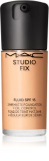 MAC Cosmetics Studio Fix Fluid SPF 15 24HR Matte Foundation + Oil Control podkład matujący SPF 15 odcień NC18 30 ml