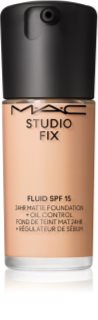 MAC Cosmetics Studio Fix Fluid SPF 15 24HR Matte Foundation + Oil Control mattító alapozó SPF 15 árnyalat N4.75 30 ml