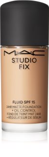 MAC Cosmetics Mini Studio Fix Fluid SPF 15 24HR Matte Foundation + Oil Control матиращ фон дьо тен SPF 15