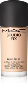 MAC Cosmetics Mini Studio Fix Fluid SPF 15 24HR Matte Foundation + Oil Control Mattifying Foundation SPF 15 shade NC10 15 ml