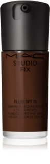 MAC Cosmetics Studio Fix Fluid SPF 15 24HR Matte Foundation + Oil Control mattifying foundation SPF 15 shade NW63 30 ml