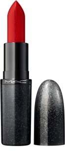 MAC Cosmetics Holiday MACximal Satin Lipstick barra de labios efecto seda tono Ruby Woo La La 3.5 g
