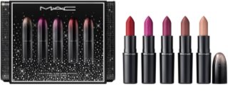 MAC Cosmetics Holiday Signature Satin Lipstick Set Gift Set for lips