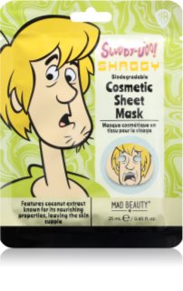 Mad Beauty Scooby Doo Shaggy soothing sheet mask 25 ml