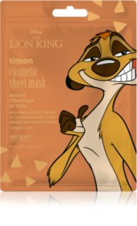 Mad Beauty Lion King Timon plátýnková maska pro intenzivní hydrataci 25 ml