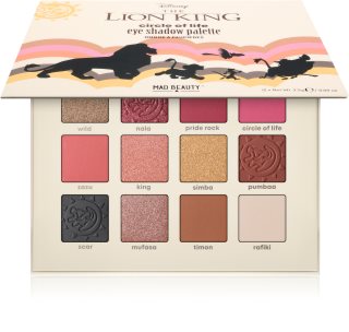 Mad Beauty Lion King Circle of Life Acu ēnu palete 12x2.5 g