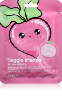 Mad Beauty Veggie Friends Radish sheet mask with moisturising effect 25 ml