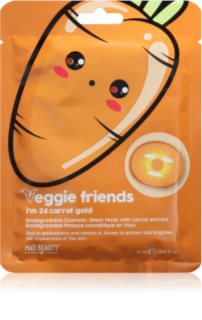 Mad Beauty Veggie Friends Carrot sheet mask with brightening effect 25 ml
