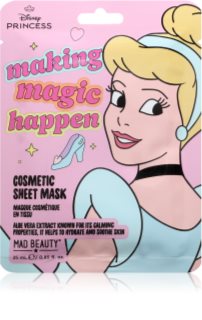 Mad Beauty Disney Princess Cinderella moisturising face sheet mask 25 ml