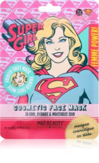 Mad Beauty DC Femme Power Supergirl hydratační plátýnková maska 25 ml