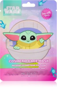 Mad Beauty Grogu Galaxy Feuchtigkeitsspendende Tuchmaske mit einer erfrischenden Wirkung 25 ml