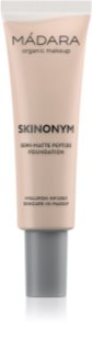 MÁDARA Skinonym Semi-Matte Peptide fondotinta lunga tenuta con peptidi colore Ivory 20 30 ml