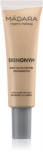 MÁDARA Skinonym Semi-Matte Peptide fond de teint longue tenue avec des peptides