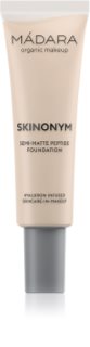 MÁDARA Skinonym Semi-Matte Peptide fondotinta lunga tenuta con peptidi colore #15 Stone 30 ml