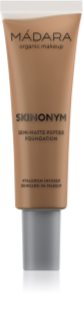 MÁDARA Skinonym Semi-Matte Peptide langanhaltende Make-up Foundation mit Peptiden