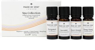 MADE BY ZEN Spa Collection huile essentielle parfumée coffret cadeau 4x10 ml