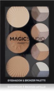 Magic studio Eyeshadow & Bronzer Palette мултифункционална палитра 23 гр.