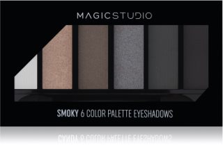 Magic studio 6 Color Palette Eyeshadows палитра сенки за очи цвят 03 Smoky 6.3 гр.