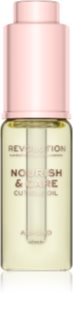 Makeup Revolution Nourish & Care intenzivní péče pro suché nehty a nehtovou kůžičku s mandlovým olejem 15 ml