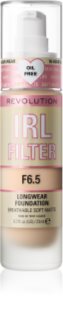 Makeup Revolution IRL Filter tartós matt alapozó árnyalat F6.5 23 ml