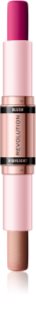 Makeup Revolution Blush & Highlight Cream Blush & Highlight stift árnyalat Sparkling Wine Shine 2x4,3 g