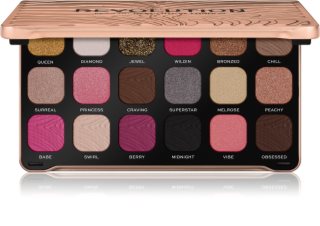 Makeup Revolution Forever Flawless paletka očných tieňov odtieň Bare Pink 18 x 1.1 g