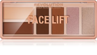 Makeup Revolution Face Lift paleta na kontury obličeje odstín Light to Medium 6x1,8 g