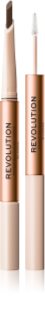 Makeup Revolution Fluffy Brow Filter Duo dwustronna kredka do brwi do utrwalenia kształtu