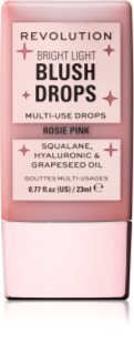 Makeup Revolution Bright Light Blush Drops tekoče rdečilo odtenek Pink Rosie 23 ml