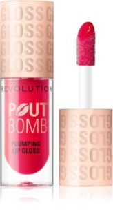 Makeup Revolution Pout Bomb brillant à lèvres effet repulpant teinte Cherry Sheer Red 4.6 ml